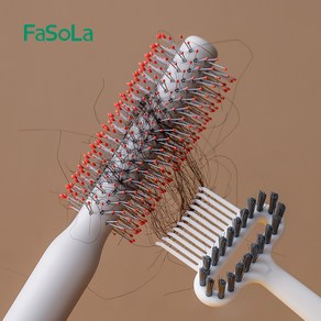 FaSoLa 헤어 빗 청소 깔끔 브러시 헤어 클리닝 화이트, 2개, 화이트 * 2개