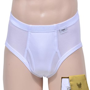 트라이 노블마인 100수 남성 삼각팬티 화이트 언더웨어 데일리 기능성