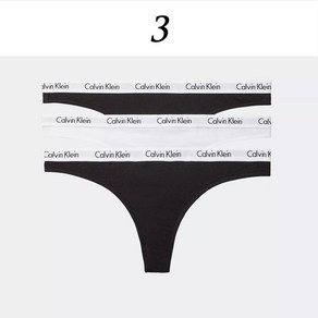 [캘빈클라인 언더웨어] CK 여자 노라인 심리스 코튼 티팬티 편한 데일리 속옷 3PACK