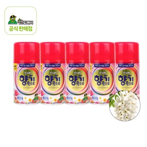 산도깨비 향기속으로 방향제 향캔 분사기 리필용 아카시아향, 5개, 290ml