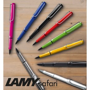 LAMY 라미 사파리 수성펜 무료각인, 1개, 차콜블랙(음각각인)