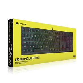 [커세어] K60 PRO RGB LOW PROFILE Rapid Fie 게이밍 키보드