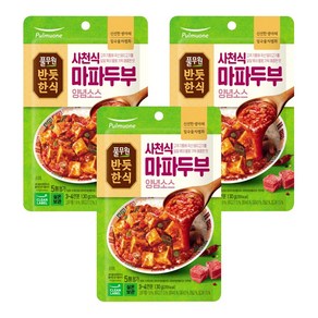 풀무원 [반듯한식] 사천식 마파두부 양념소스 (실온), 130g, 3개