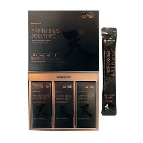 [진세노사이드50mg] 프리미엄 홍삼정 천명 스틱 골드 30포, 1개, 단품, 300ml