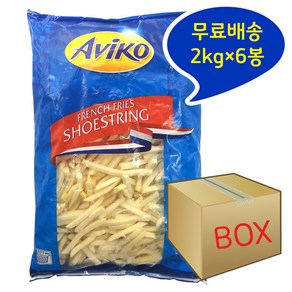 아비코 슈스트링2kg 막대감자 감자튀김, 2kg, 6개