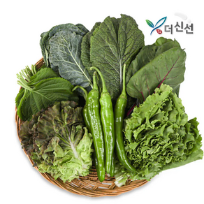 알찬구성 6종 내외 모둠 쌈채소 1kg, 1박스