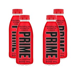 Prime Energy Tropical Punch 프라임 에너지 프라임 하이드레이션 트로피칼 펀치 500ml 4개