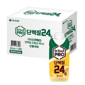 오리온 닥터유 프로 드링크 단백질 바나나맛(250ml)+딸기맛 각8팩, 250ml