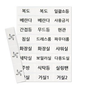다온조명 스위치 스티커 투명 라벨 네임스티커 방수 커버, 1개