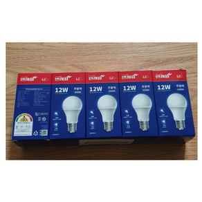 번개표 컨버터 내장형 LED 램프 12W, 0            12W 주광색, 10개