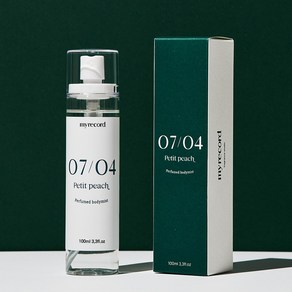 마이레코드 퍼퓸 헤어 바디 미스트 쁘띠피치, 100ml, 1개