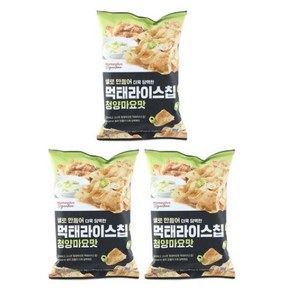 쌀로 만들어 더욱 담백한 홈플러스시그니처 먹태라이스칩 청양마요(사탕증정), 60g, 3개