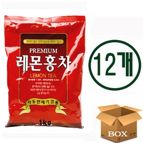 대호 레몬홍차, 1kg, 1개입, 12개