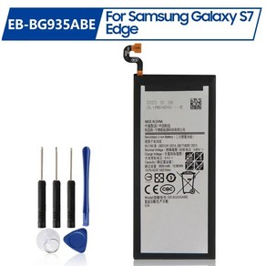 갤럭시 S7 엣지 G9350 G935FD 용 교체 배터리 EB-BG935ABE EB-BG935ABA SM-G935F 충전식 3600mAh, 1개, 1개입