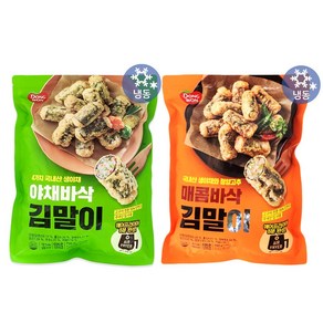 동원 야채바삭 김말이 700g+매콤바삭 김말이 700g 무료배송/냉동 분식 떡볶이 안주 야식 간식, 700g, 2개