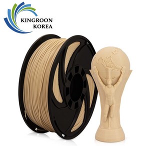 [킹룬 정품] PLA 우드 필라멘트 1.75mm 3D프린터 필라멘트 1KG