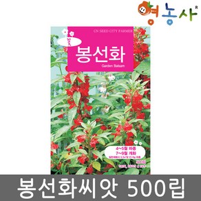 봉선화 중포장 씨앗 500립, 봉선화중포장, 1개