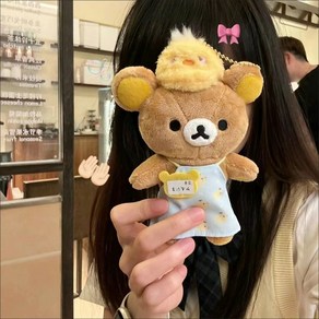 Kawaii Rilakkuma 만화 플러시 장난감 동행 인형 소년과 소녀 생일 선물 크리 에이 티브 주변 장치 맞춤, A, 1개, A