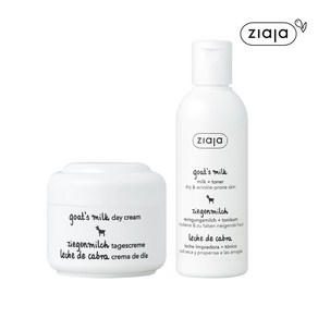 지아자 산양유 데이크림 50ml + 산양유 밀크토너 200ml, 1세트, 250ml