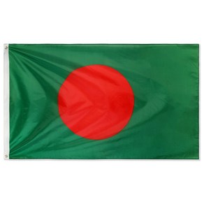 DANF Bangladesh Flag 3ftx5ft Bangladeshi National DANF 방글라데시 플래그 3ftx5ft 방글라데시 국기 황동 그로밋 3x5 발 플래그가, 1개, 기타