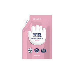 유한양행 해피홈 SAFE365 핸드워시 파우치형 리필 핑크포레향, 10개, 200ml