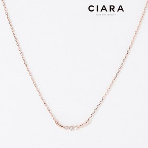 CIARA 14K Ghedi 뜨레 캐럿스톤 목걸이(GoldPlated)