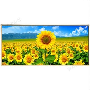 얼굴큰원숭이 DIY 보석 십자수 캔버스형 취미100 x 50cm 세트 대형보석십자수 해바라기G 150*70CM, 1개, 해바라기A * 150*70CM