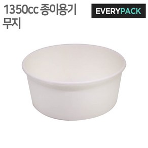 1350cc 무지 용기 (덮밥/라면/종이용기/300개), 300개, 1개