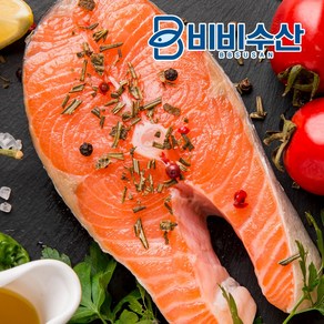 비비수산 연어 스테이크용 450g+케이퍼&홀스래디쉬소스