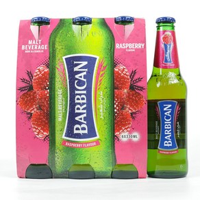 Babican Raspbey Non-Alcoholic Dink 11.1 fl. Oz 6 Pack 바비칸 라즈베리 무알콜 음료 11.1 fl. 오즈 6팩, 6개, 330ml