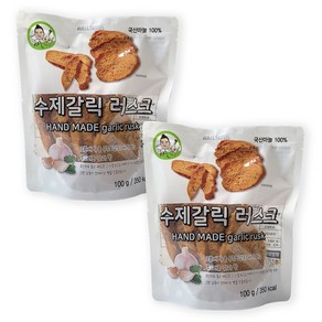 (유통기한임박 1+1 초특가) 수제갈릭러스크, 2개, 100g