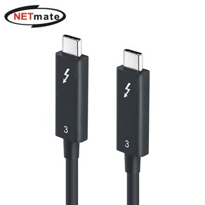 강원전자 넷메이트 NM-TB401 인텔 정품 칩셋 40G 썬더볼트3 USB to C Active 케이블 1m