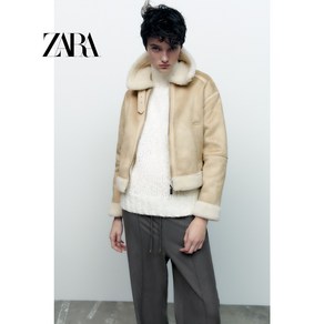 ZARA 자라 에코 레더 더블 페이스드 크롭 무스탕 J5085