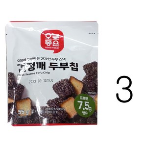 오늘좋은 검정깨두부칩55g, 55g, 3개