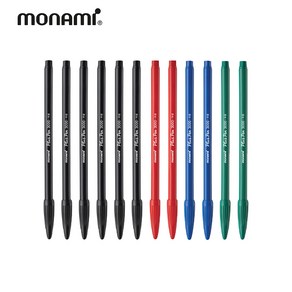 모나미 프러스펜 혼합12p (흑6+청2+적2+녹2)