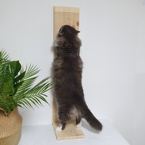 고양이 수직스크래쳐 90cm 대형스크래쳐 원목스크래쳐, 1개