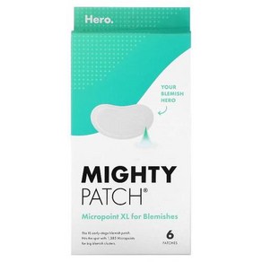 Hero Cosmetics Mighty Patch 여드름용 마이크로포인트 XL 패치 6매