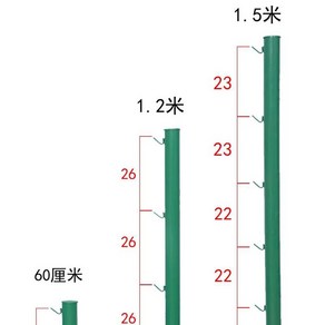 그물망 대문 입구 철망 울타리 철망휀스 통행차단 난간 기둥 농촌 스탠드 가림막, 0.6m 두께형 섀시 기둥 이중방청 20년, 1개