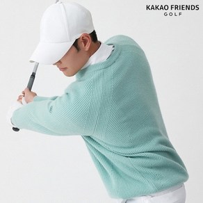 카카오프렌즈 [카카오프렌즈골프 (KAKAO FRIENDS GOLF)] 남성 캐시미어울소재 레글런 니트