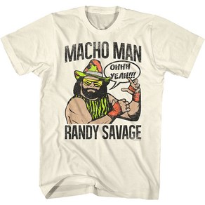 ROCKPANDA Vintage Ohhh Yeah Macho Man Randy Savage 반팔티