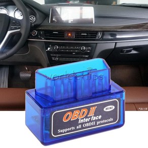 ELM 327 고장 진단 스캐너 진단 문제 확인 오류 OBD 2, 파란색, 1개