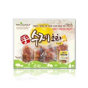 강아지 전용 수제오리 (오리고구마) 300g 강아지육포 강아지 수제간식, 1개