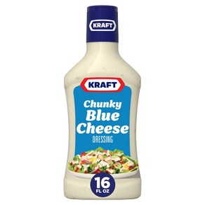 Kaft Chunky Blue Cheese Dessing (16 fl oz Bottle) Kaft 청키 블루 치즈 드레싱(16fl oz 병), 1개, 473ml