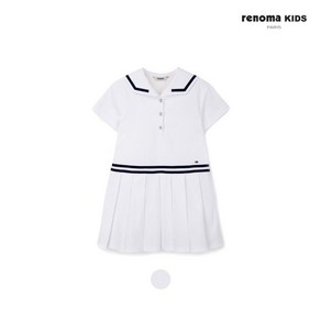 레노마키즈 주니어 마린 시어서커 원피스 화이트 R2421O617