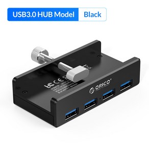 ORICO MH4PU 알루미늄 4 포트 USB 3.0 클립 형 허브 데스크탑 노트북 범위 10-32mm 100cm 날짜 케이블 선물 패키지 usb hub 허브3.0 멀티허브usb