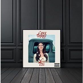 노 브랜드 Lana Del Rey Lust fo Life Music Album 커버 포스터 캔버스 프린트 랩 힙합 뮤직 스타 가수 벽 페인팅 장식, no fame