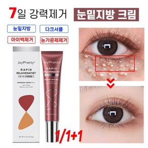 [국내배송] 1/1+1 눈밑지방 다크서클 아이백 비립 제거 크림 잔주름 완화 아이크림, 2개, 20g