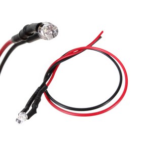 LED 전구 5mm 5파이 2V 3V 5V-9V 12V 24V 집어등 DIY 조광기 미니, 1개, 3V 화이트 (5mm)