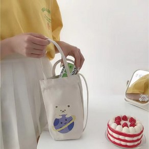 소소양품 텀블러가방 에코백 미니 캔버스 크로스 숄더 휴대
