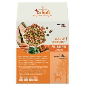 강아지 사료 더독 닥터소프트 치킨 장건강 노령견용, 빛을그리다 본상품, 1.2kg, 1개